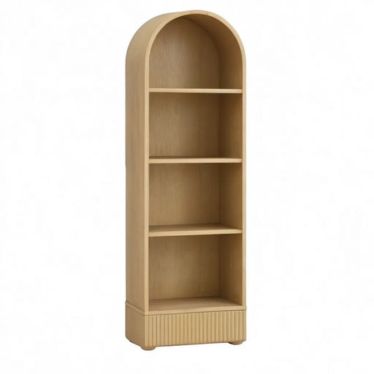 Regał, Zakładka 70 x 35 x 200 cm od MDF z dębowym fornirem o kształcie łuku